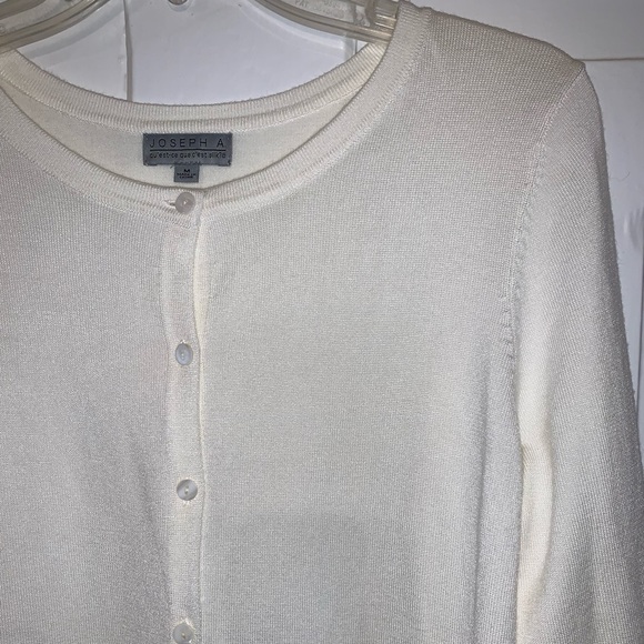 Joseph Allen Cream Button Front Cardigan-NWOT - Picture 7 of 16